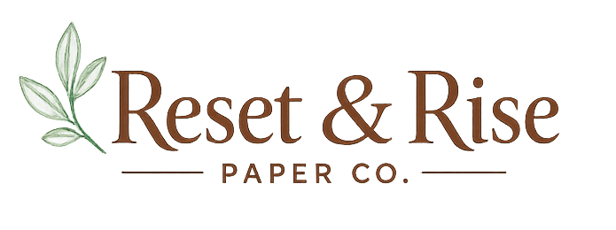 Reset & Rise Paper Co. logo